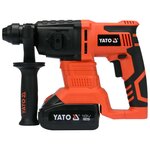 YATO Marteau rotatif SDS Plus avec batterie Li-Ion 3 0Ah 18V