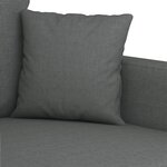 vidaXL Canapé à 2 places Gris foncé 120 cm Tissu