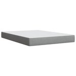 vidaXL Sommier à lattes de lit avec matelas Gris clair 160x200cm Tissu