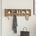 vidaXL Porte-manteau mural chêne artisanal 100 x 16 x 26 cm