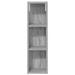 vidaXL Armoire murale de salle de bain Gris Sonoma 20 x 14 x 70 cm
