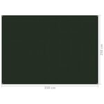vidaXL Tapis de tente 250x350 cm Vert foncé