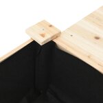 Jardinière vidaXL avec étagères 111x37x76 cm en bois massif de sapin