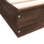 vidaXL Cadre de lit sans matelas chêne marron 120x190 cm