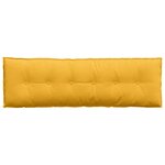 vidaXL Coussin de Dos Jaune clair 160 x 50 cm Tissu en velours côtelé