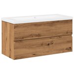 vidaXL Armoire lavabo avec bassin intégré chêne artisanal