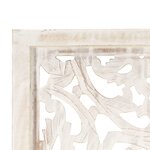 vidaXL Cloison de séparation 3 panneaux Blanc 120x165 cm Bois manguier