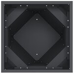 vidaXL Jardinière Anthracite 30 x 30 x 75 cm Acier