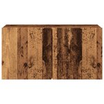 vidaXL Meuble TV mural vieux bois 80x30x41 cm