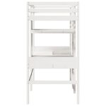 vidaXL Cadre de lit superposé sans matelas blanc 90x190 cm pin massif
