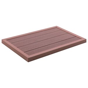 vidaXL Élément de plancher pour douche solaire Marron 101x63x5 5cm WPC