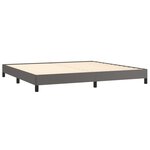 vidaXL Cadre de lit sans matelas gris 200x200 cm similicuir