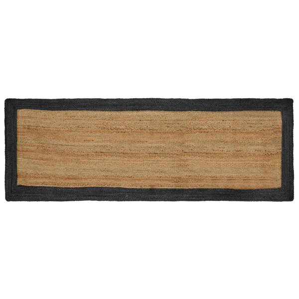vidaXL Tapis de surface Gris foncé 80 x 200 cm Jute