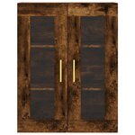 vidaXL Armoire murale chêne fumé 69 5x34x90 cm