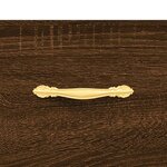 vidaXL Buffet chêne marron 69 5x34x90 cm bois d'ingénierie