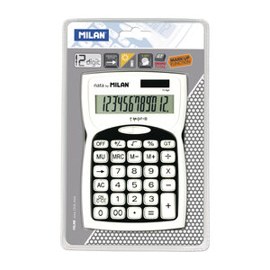 Calculatrice noire 12 chiffres