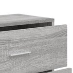 vidaXL Buffets 2 Pièces sonoma gris 60x31x84 cm bois d'ingénierie