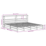 vidaXL Cadre de lit sans matelas 180x200 cm bois massif de pin