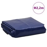 vidaXL Bâche bleu Ø 2 2 m 650 g/m²