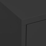 vidaXL Armoire de rangement Anthracite 80x35x101 5 cm Acier