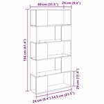 vidaXL Centre de divertissement Marron 80 x 24 x 155 cm