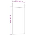 vidaXL Miroir de porte Doré 30x60 cm Verre et aluminium