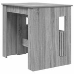 vidaXL Table à dîner 180 x 85 x 75 cm Bois d'ingénierie Sonoma gris