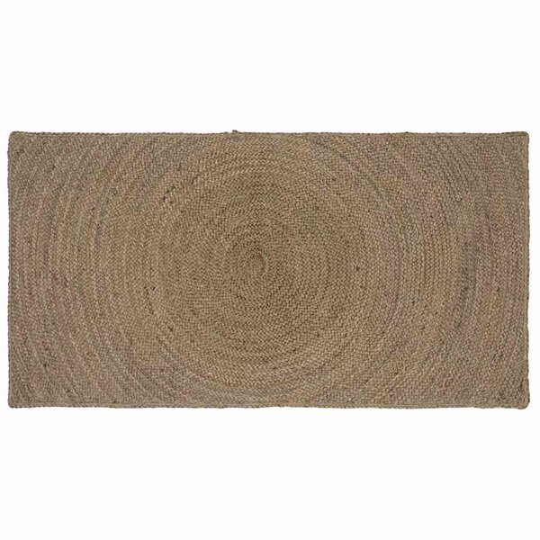 vidaXL Tapis de surface Rectangulaire Gris 60 x 110 cm Jute