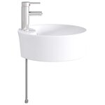 vidaXL Lavabo de salle de bains Chrome 40 5 x 40 5 x 15 cm métal