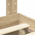 vidaXL Cadre de lit Chêne Sonoma 120 x 200 cm Bois d'ingénierie