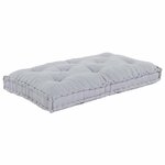 vidaXL Coussin de canapé Gris 120 x 80 x 12 cm tissu