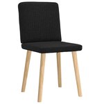 vidaXL Chaises à manger lot de 2 noir tissu