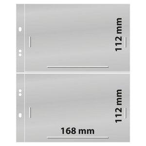 Feuilles Multi Collect Lindner transparentes à 2 poches pour enveloppes  blocs.