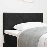 vidaXL Tête de lit avec tête de lit Noir 100 cm Velours