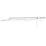 vidaXL Cadre de store rétractable électrique Blanc 3 x 2 m Aluminium