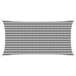 vidaXL Voile d'ombre 2 5 x 5 m HDPE Rectangulaire Anthracite et blanc