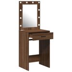 vidaXL Coiffeuse Chêne brun 50 x 41 x 135 cm Bois d'ingénierie