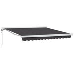 vidaXL Auvent Rétractable Automatique Anthracite 300x250 cm