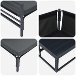 vidaXL Ensemble de canapé de jardin 6 Pièces Anthracite Acier