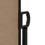 vidaXL Auvent latéral rétractable taupe 180x600 cm