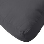 vidaXL Coussins de palette lot de 3 anthracite mélangé tissu