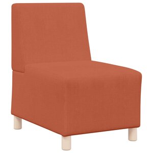 vidaXL Unité de Sofa Modulaire Sans Accoudoirs Orange 55 x 74 x 82 cm