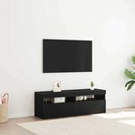 vidaXL Meuble TV Chêne noir 120 x 35 x 40 cm Bois d'ingénierie