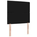 vidaXL Tête de lit LED avec bandes LED Noir 100 cm tissu