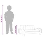 vidaXL Canapé pour enfants marron 50x40x30 cm tissu