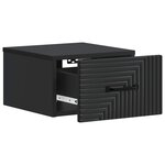 vidaXL Cabinet de chevet mural Noir 34 5 x 33 x 20 cm