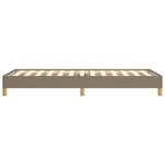 vidaXL Cadre de lit sans matelas taupe 80x200 cm tissu