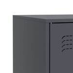 vidaXL Buffet anthracite 67x39x73 cm acier
