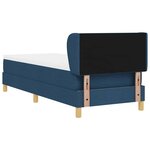 Lit à ressort vidaXL avec matelas - Bleu - 80x200 cm - Tissu
