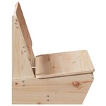 vidaXL Chaise de jardin 60x64x70 5 cm bois de pin massif